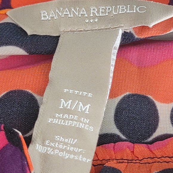 Banana Republic Petite Women's Abstract Sleeveless Top Size M - Picture 7 of 8